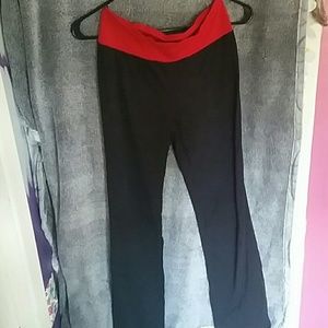 Stretchy black yoga pants